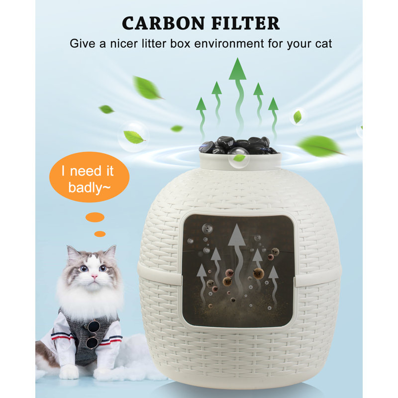 Tucker Murphy Pet™ Damase Plastic Litter Box Enclosure & Reviews